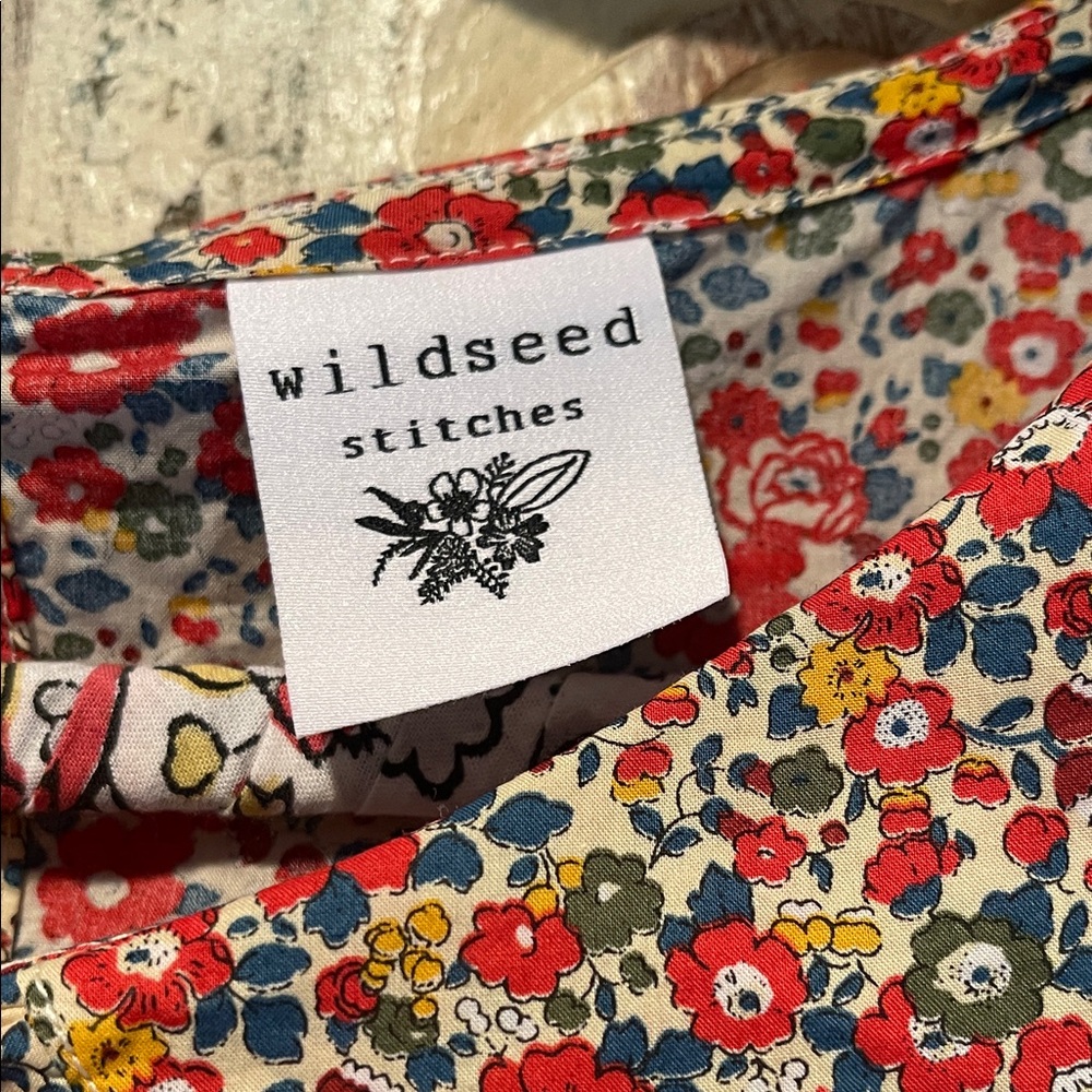 Wildseed Stitches Liberty of London, 3/4 Sleeve, Peter Pan Collar Blouse  XXL/16 - Picture 2 of 9